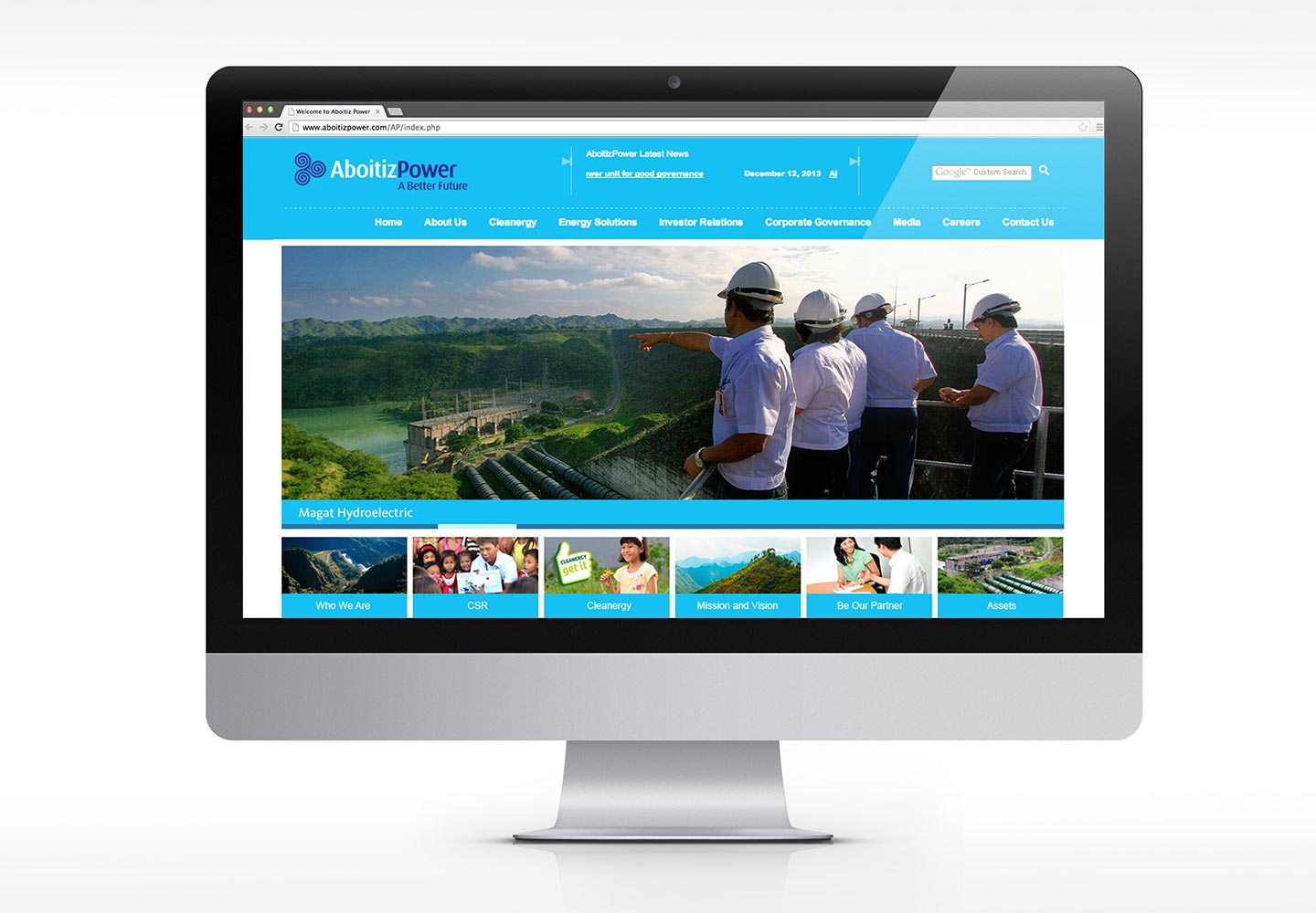 Brand Consultancy in Energy Industry. Website design for AboitizPower.