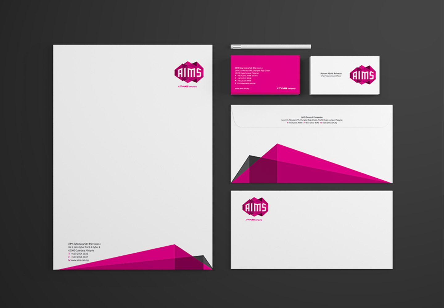 Brand Consultancy in Technology Industry. Corporate Identity for AIMS