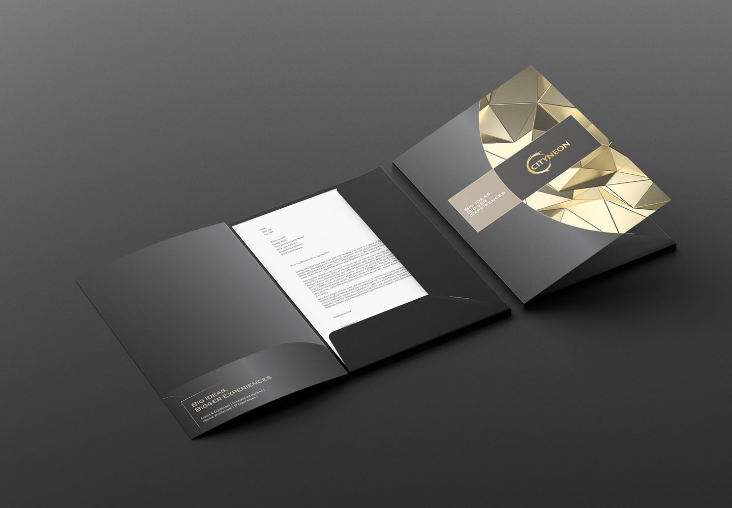 Brand Consultancy in Arts and Entertainment Industry. Brochure Design for Cityneon