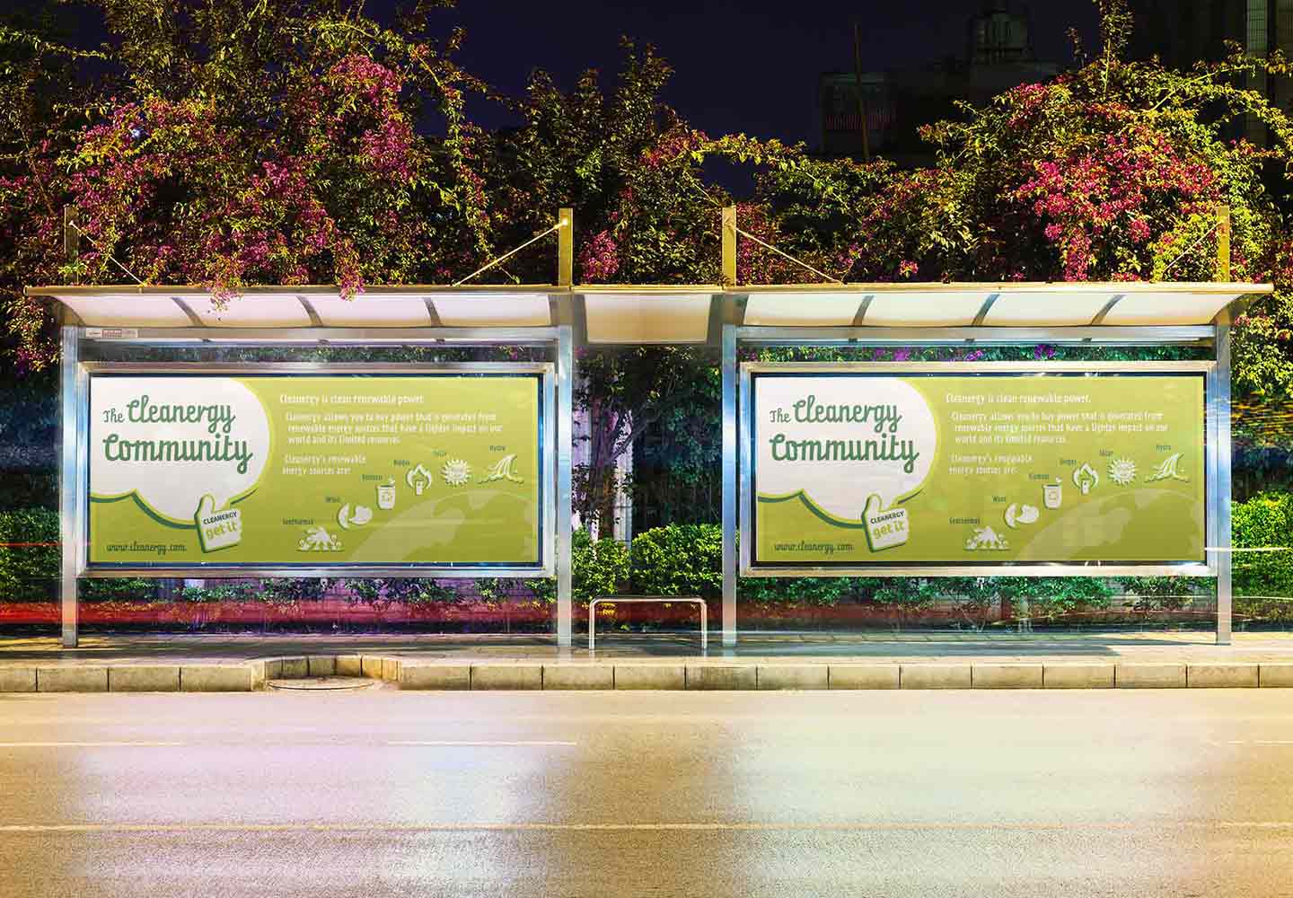 Brand Consultancy in Energy Industry. Billboard for Cleanergy.