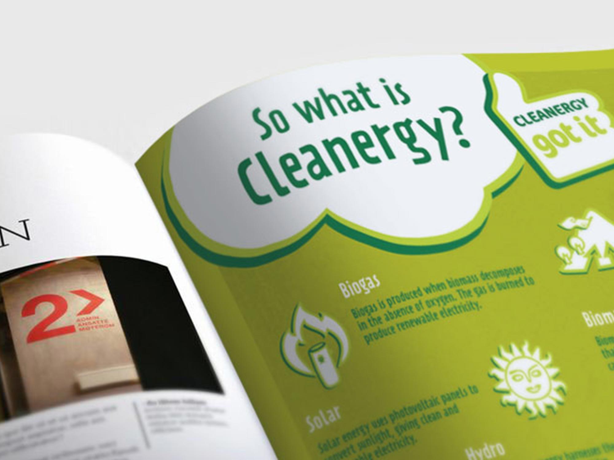 Brand Consultancy in Energy Industry. Brochure for Cleanergy.