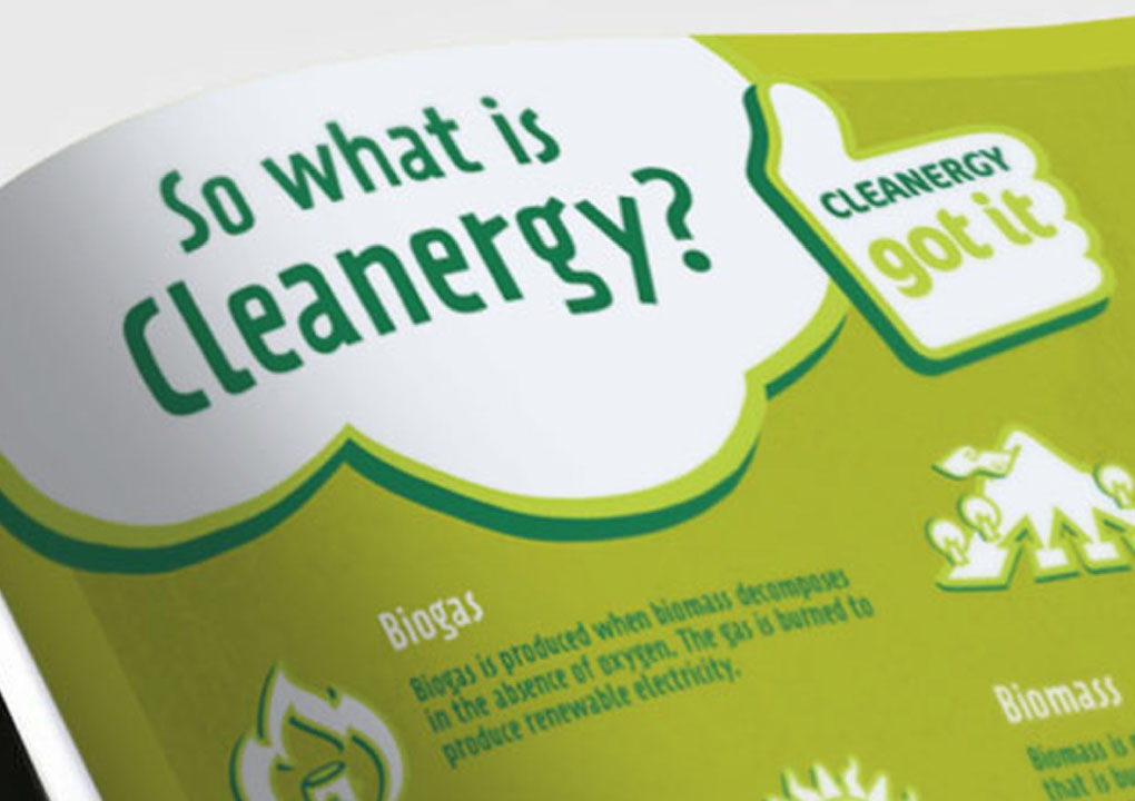 Brand Consultancy in Energy Industry. Brochure for Cleanergy.