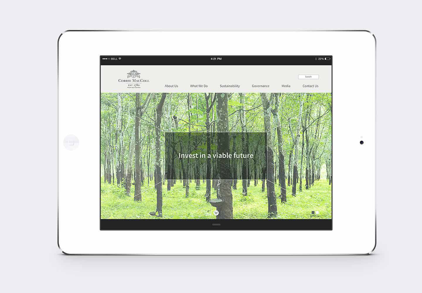 Brand Consultancy in Agriculture Industry. Website Design for Corrie MacColl
