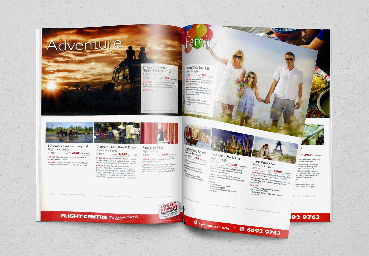 Brand Consultancy in Hospitality Industry. Brochure for Flight Centre.