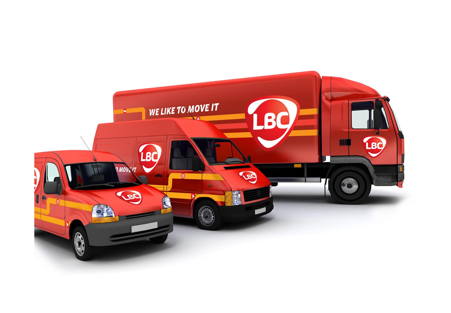 Brand Consultancy in Logistics Industry. Livery design for LBC.