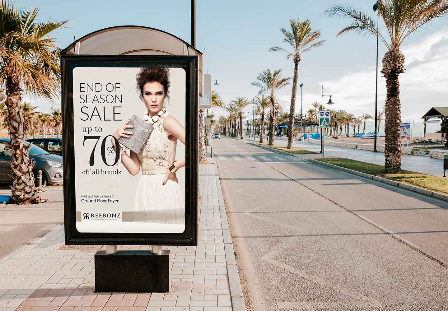 Brand Consultancy in Fashion Industry. Bus Stop Ad for Reebonz.