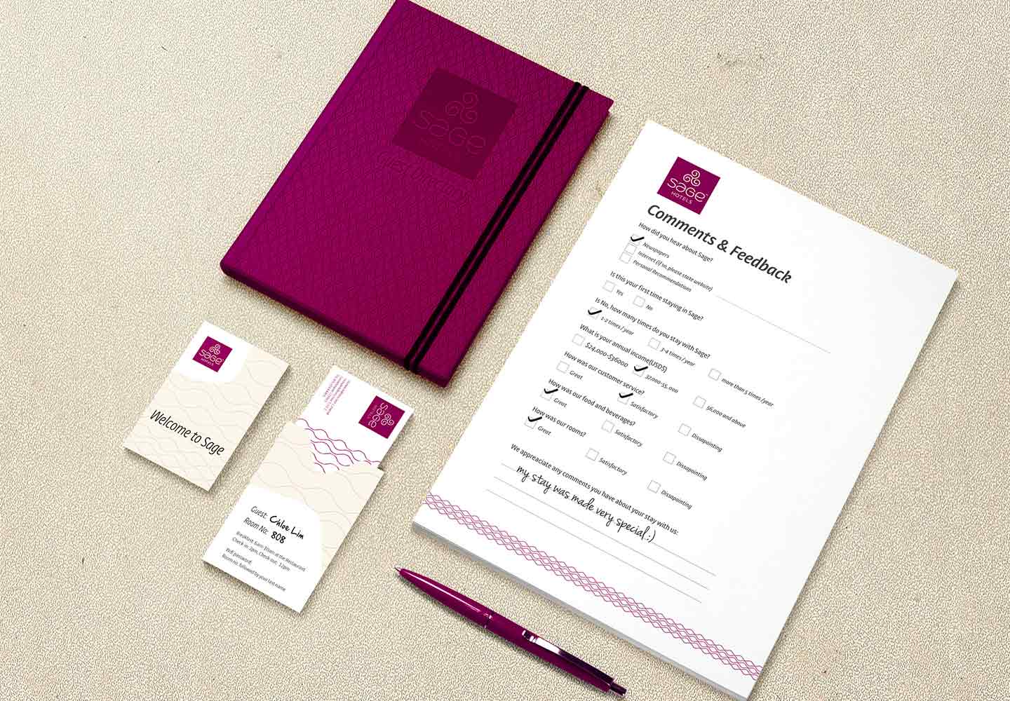 Brand Consultancy in Hospitality Industry. Corporate Identity for Sage Hotels.