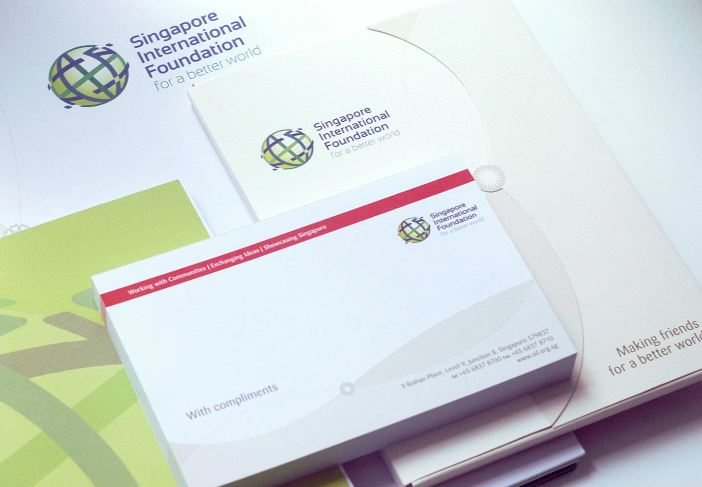 Brand Consultancy in Non-profit Industry. Corporate Identity for Singapore International Foundation.