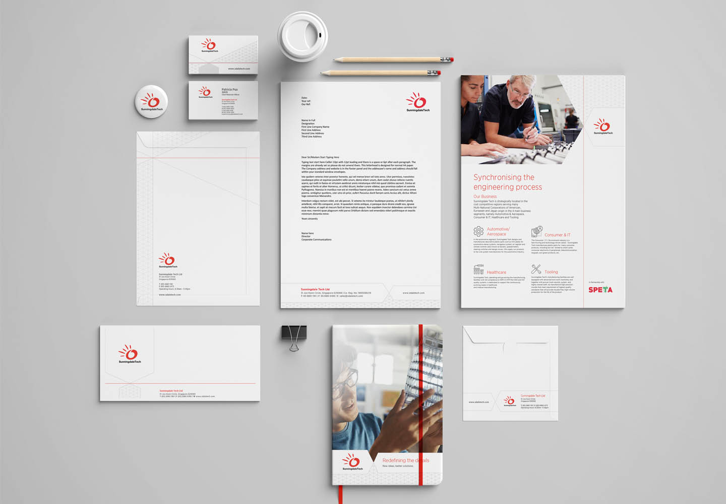 Brand Consultancy in Manufacturing Industry. Corporate Identity for Sunningdale Tech