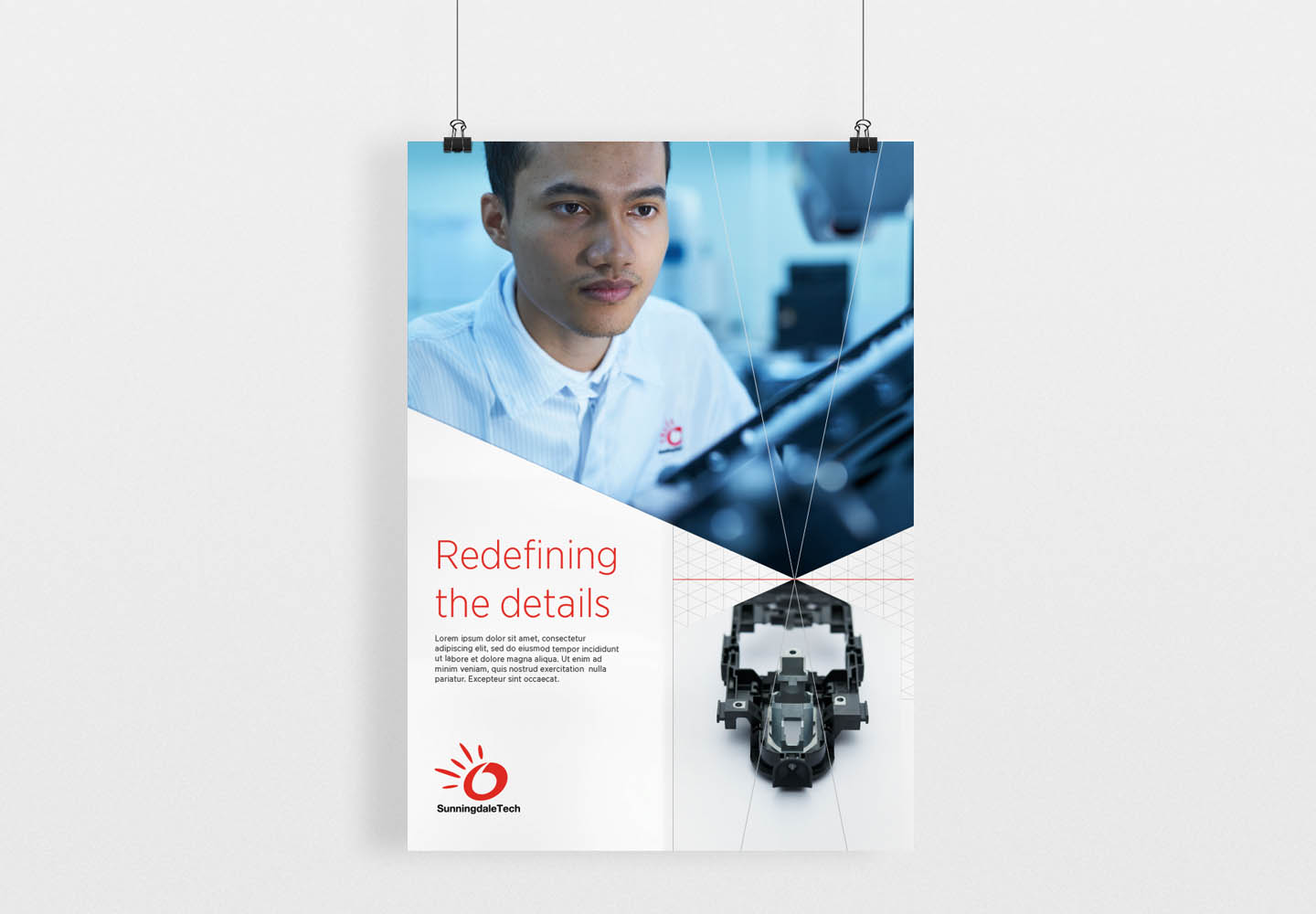 Brand Consultancy in Manufacturing Industry. Poster Design for Sunningdale Tech